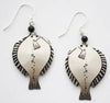 Semaki & Bird - Alaska Halibut Earrings - silver