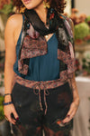 Market of Stars - Flight of Fancy Floral Scarf with Hummingbirds Print
