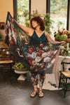 Market of Stars - Flight of Fancy Floral Scarf with Hummingbirds Print
