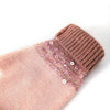 PEACH ACCESSORIES -  Two Tones Sequins Gloves: Orange
