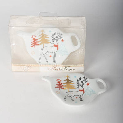 Forpost Trade Inc - Porcelain Tea Bag Holder, Set of 2