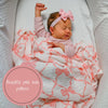 LollyBanks - Beautiful Bows Baby Swaddle Blanket
