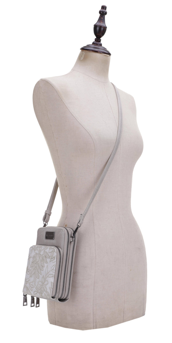 Liz Soto Handbags - Gina compact cross body: Cross body, Bone