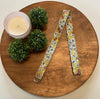 The Lanyard Boutique - Yellow Floral with Berries Fabric Lanyard: Swivel Clasp, Long