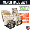 Torched Displays - Multi-Purpose Display Stand - Art Prints, Book & Records- Lg: Natural