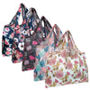 Wrapables.com - Wrapables Large Foldable Tote Nylon Reusable Grocery Bags, 5: Dark Animals