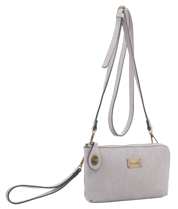 Liz Soto Handbags - Tina cross-body, wallet, cell phone and wristlet: Cross body, Black