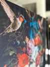 Market of Stars - Flight of Fancy Floral Scarf with Hummingbirds Print
