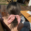 LadyJuneAccessories - Hair Clips,Wedding Hair Clips,Gifts,Ponytail Holder,Satin: Black