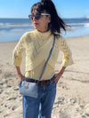 Liz Soto Handbags - Tina cross-body, wallet, cell phone and wristlet: Cross body, Lt. Grey
