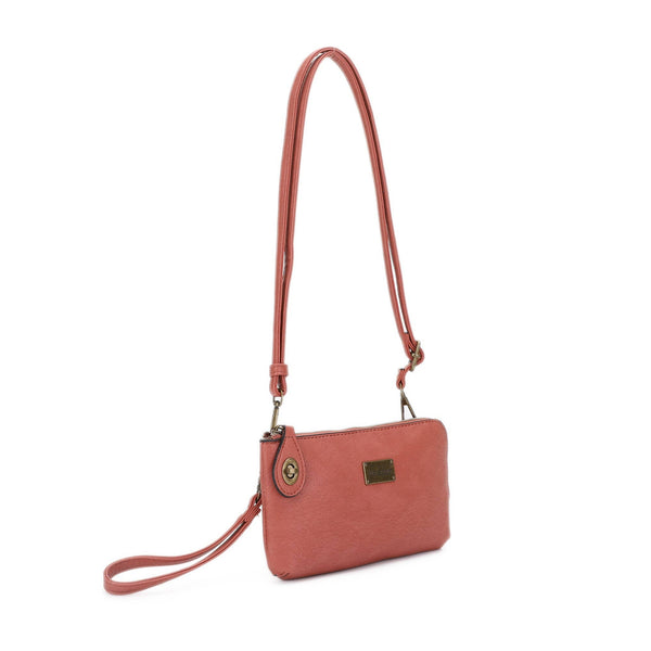 Liz Soto Handbags - Tina 3307 cross-body, wallet, cell phone and wristlet: Dark Grey, Cross body