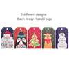 Wrapables.com - Wrapables Christmas Holiday Gift Tags/Kraft Paper Hang Tags: Festive Fun