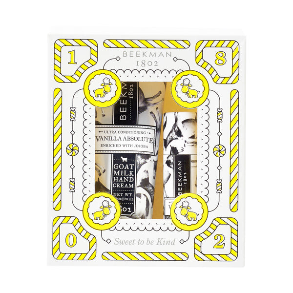 Beekman 1802 - Vanilla Absolute 2 Oz Hand Cream & Lip Balm Set