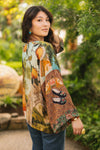 Market of Stars - Secret Garden Pixie Duster Cropped Kimono w/ Swan
