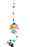 Whimsies - Mushroom wind chime hippie garden nana bell lawn porch