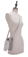 Liz Soto Handbags - Gina compact cross body: Cross body, Grey