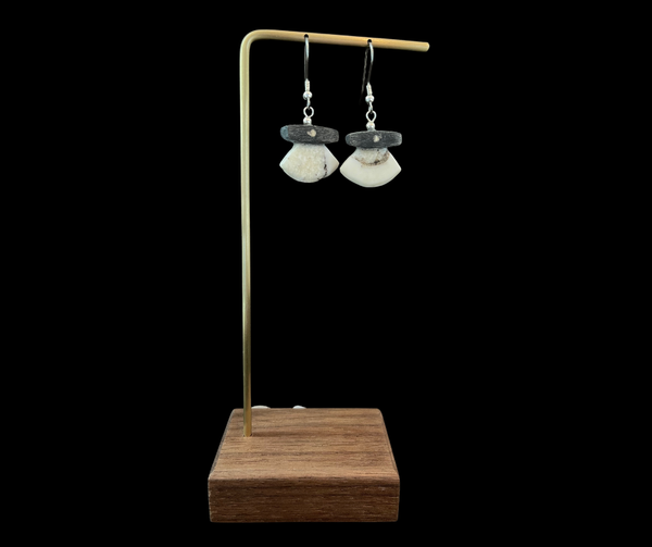 Ivory & Baleen Ulu Earrings (Zack Okitkon)