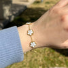 Nikki Smith Designs - White Shell Flora Bracelet