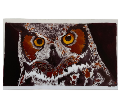 Great Horned Owl 3X5 (Naataq) Sticker