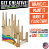 Torched Displays - Multi-Purpose Display Stand - Art Prints, Book & Records- Lg: Natural