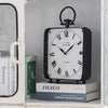 Vagabond Vintage - Black Vintage Style Large Metal Table Clock
